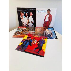 Lot of 5 R&B Records, Pointer Sisters, Billy Ocean, Sheena Easton, Kool & Gang